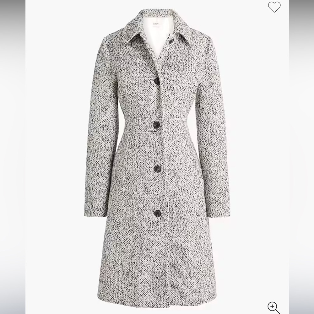 J Crew Boucle Lady Coat, size 4
